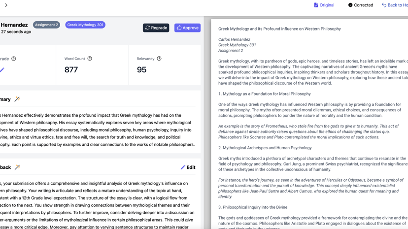 GradeWrite preview