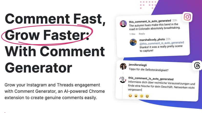 Comment Generator preview