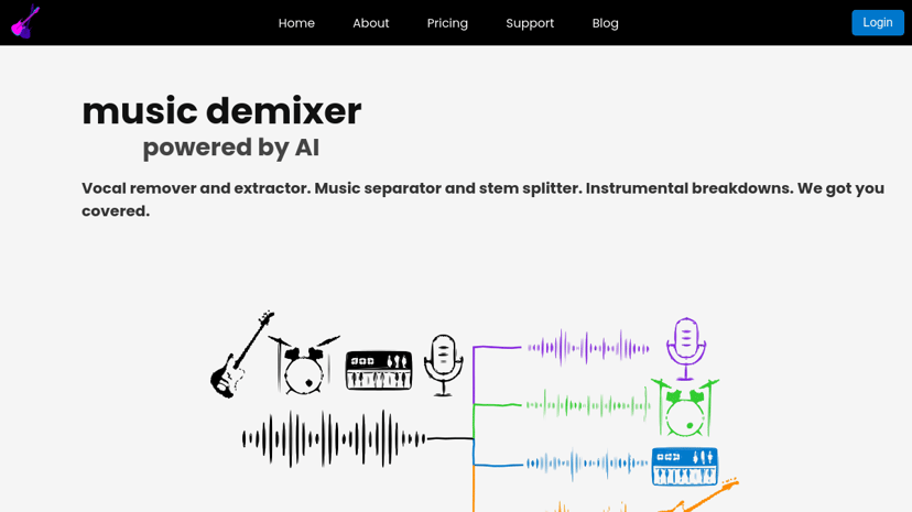 Music Demixer preview