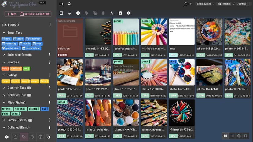 TagSpaces preview