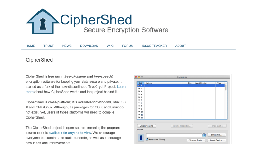 CipherShed preview