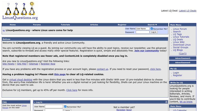 LinuxQuestions preview