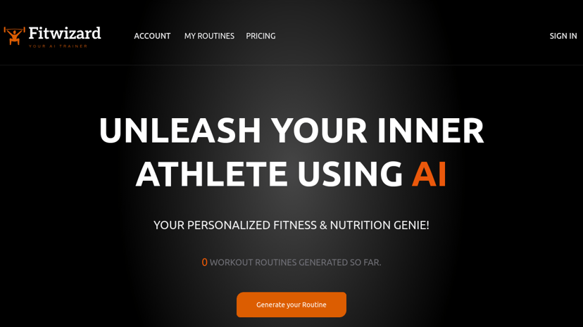 FitWizard preview