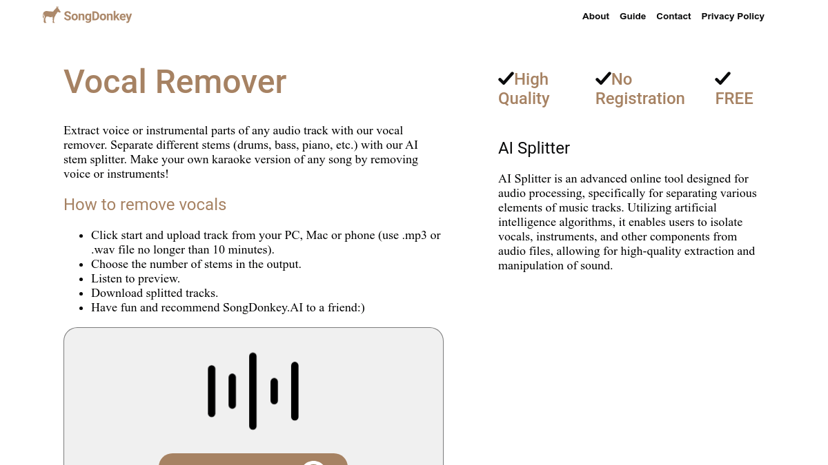 SongDonkey.AI preview