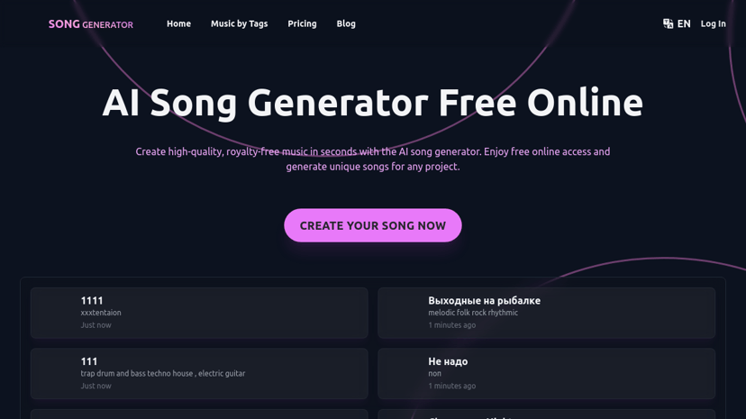 SongGenerator.io preview