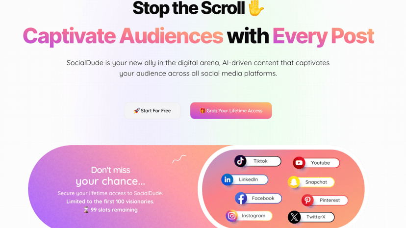 SocialDude preview