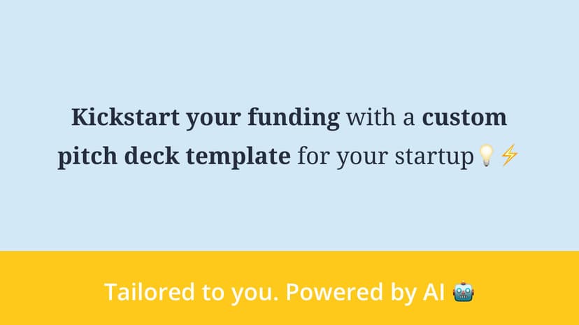 My Pitch Deck preview