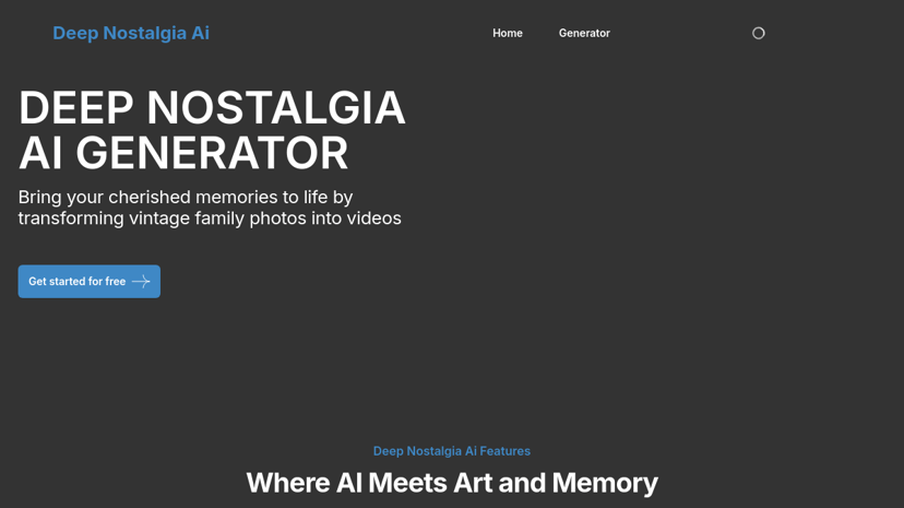Deep Nostalgia preview