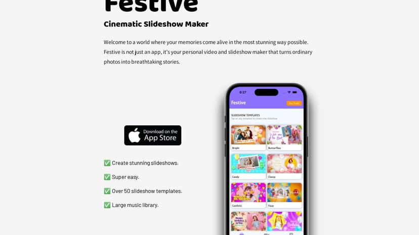 Festive Slideshow Maker preview