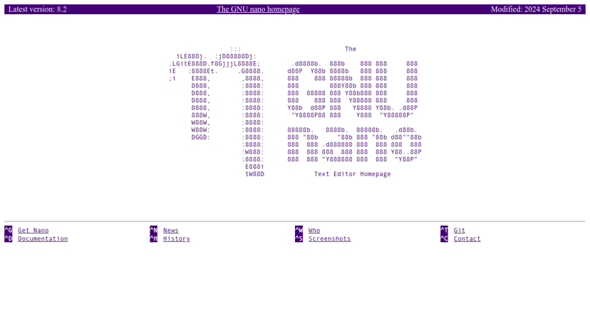 GNU nano preview