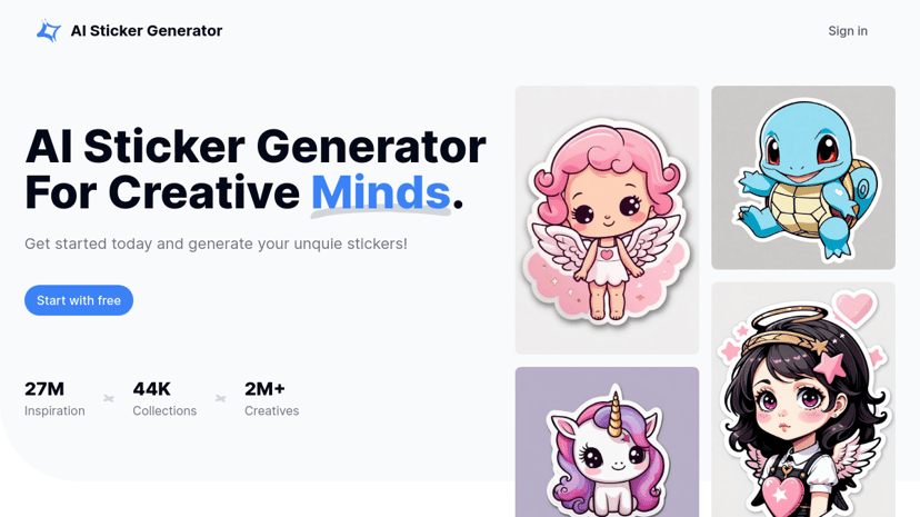 AI Sticker Generator preview