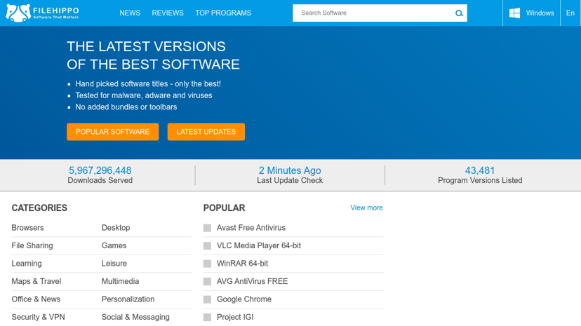 FileHippo preview