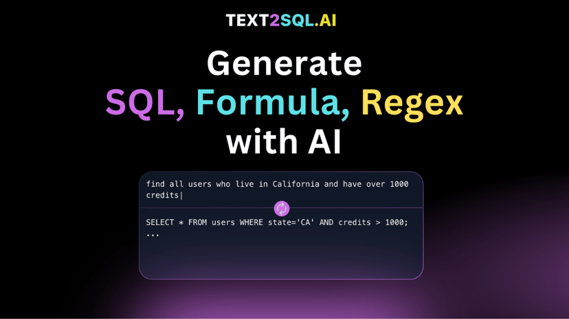 TEXT2SQL.AI preview