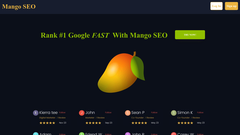 Mango SEO AI preview