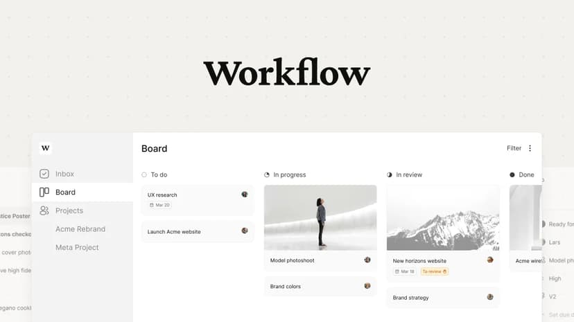 Workflow preview