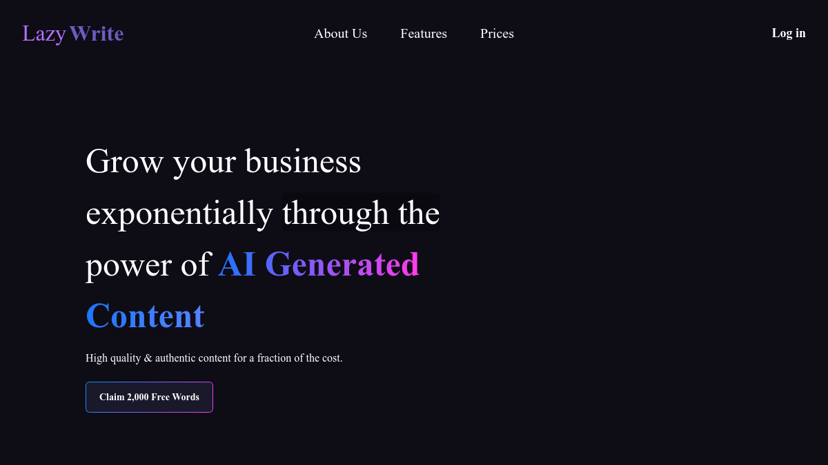 Lazy Write preview