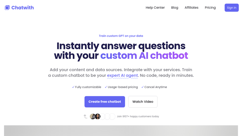 Chatwith preview