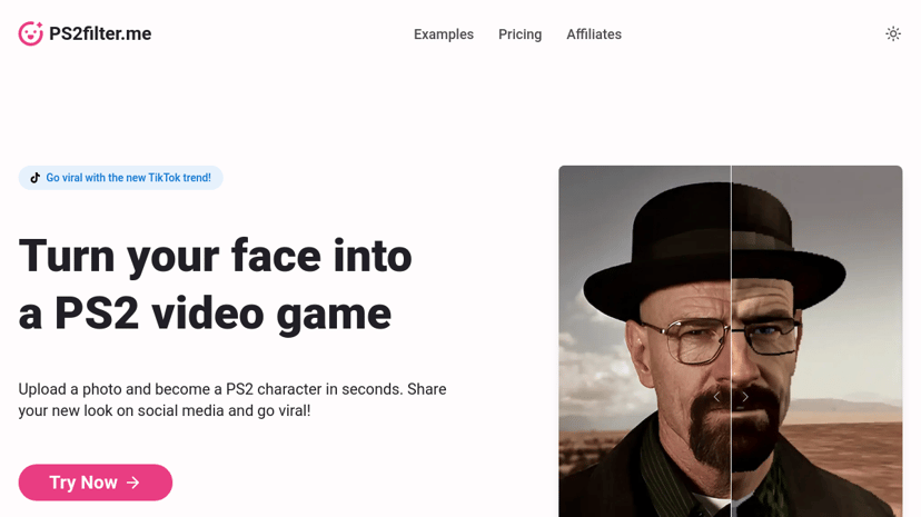 PS2 filter preview
