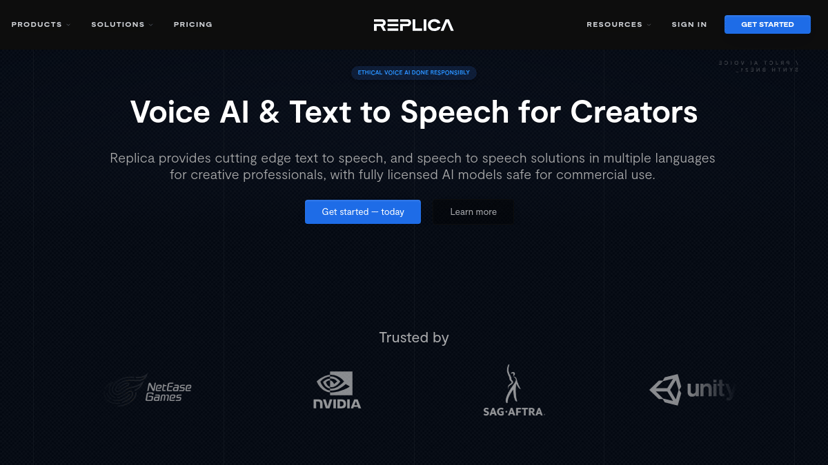 Replica Studios preview