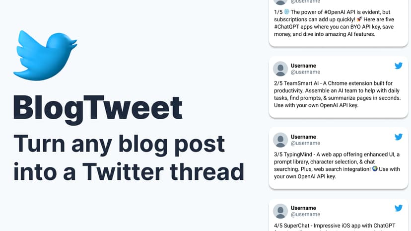 BlogTweet preview