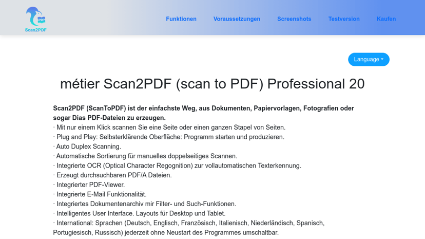 Scan2PDF preview