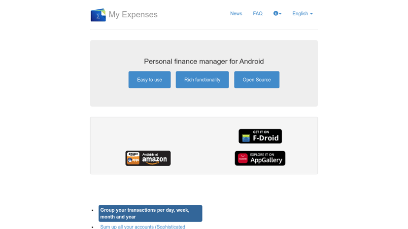 My Expenses preview