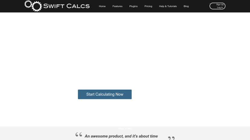 SwiftCalcs preview