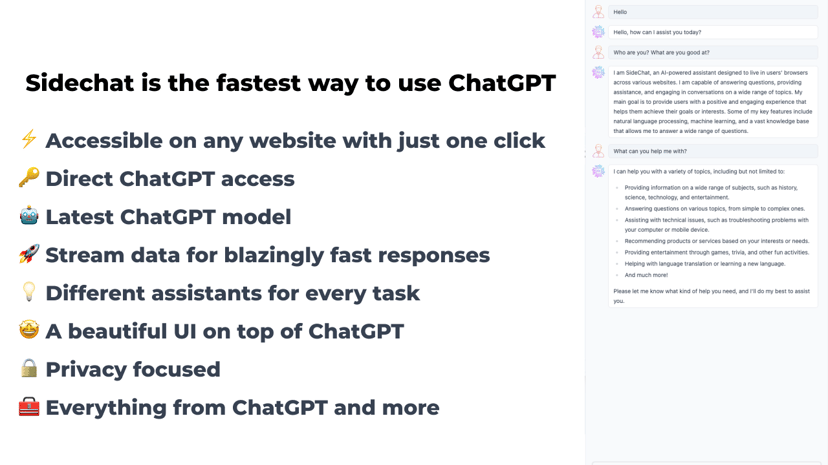 SideChat preview