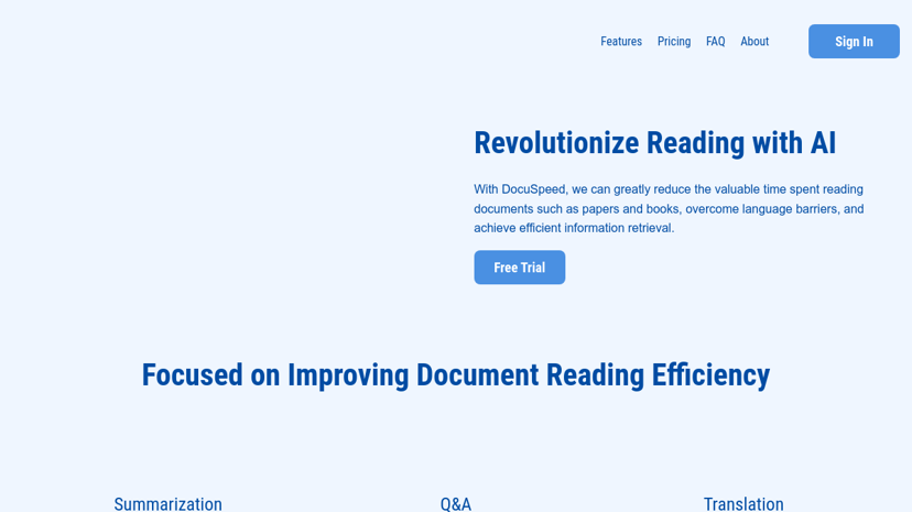 DocuSpeed preview