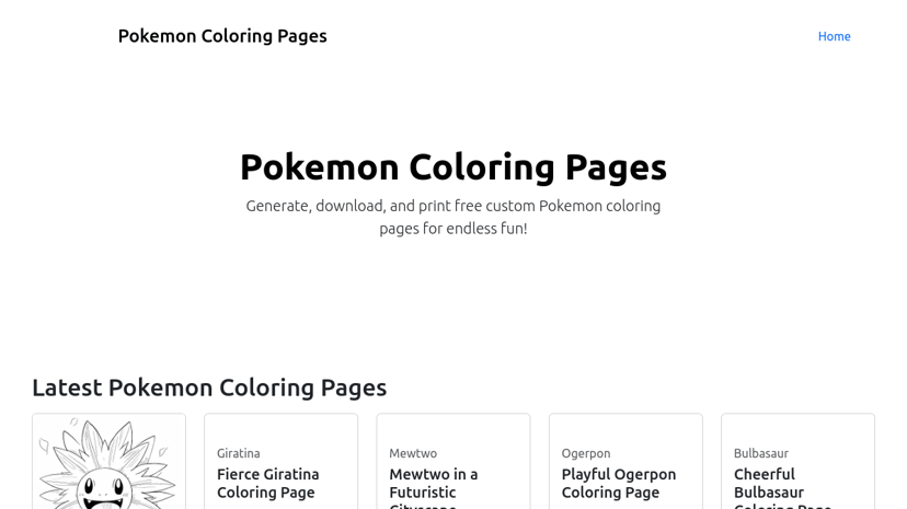 Pokemon Coloring Pages preview