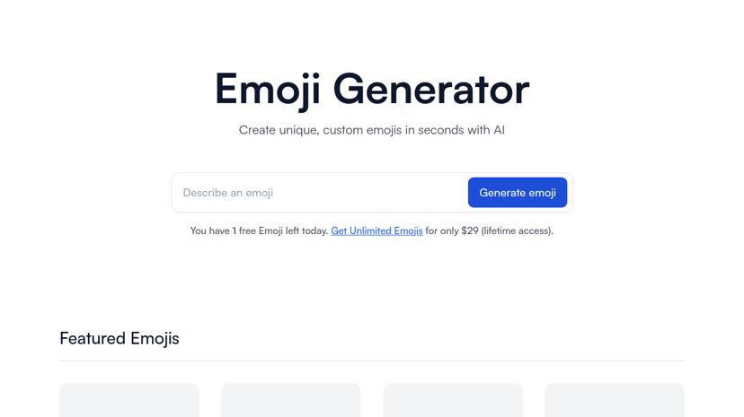 Emoji Generator preview