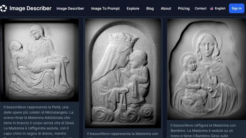 Image Describer preview