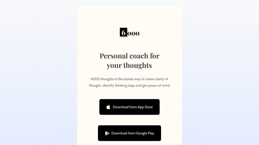 6000 thoughts preview
