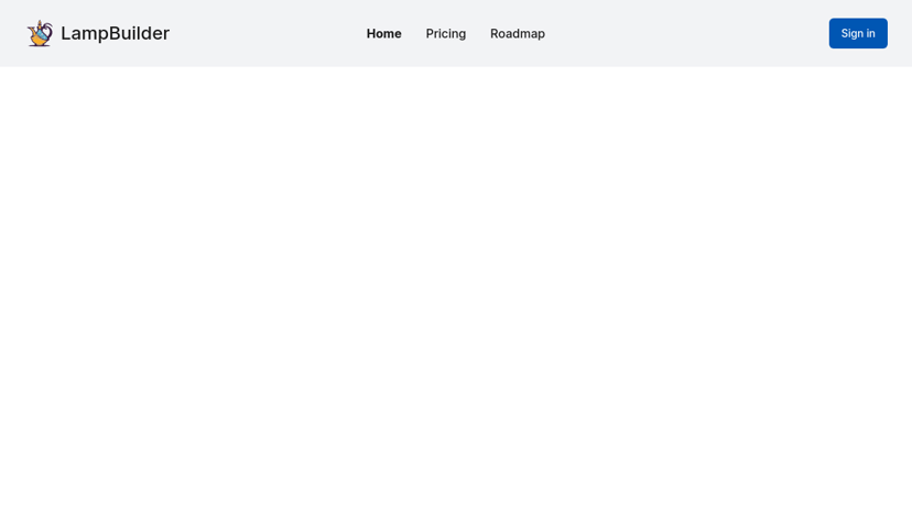 Lampbuilder preview