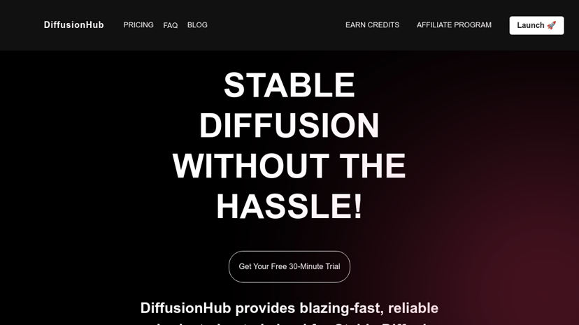 DiffusionHub preview