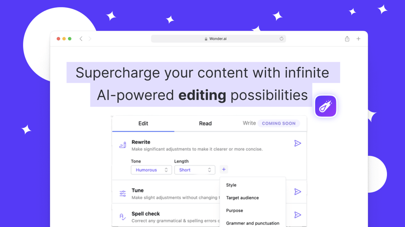 Wonder AI preview