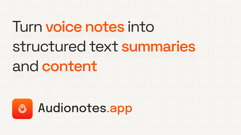 Audionotes preview
