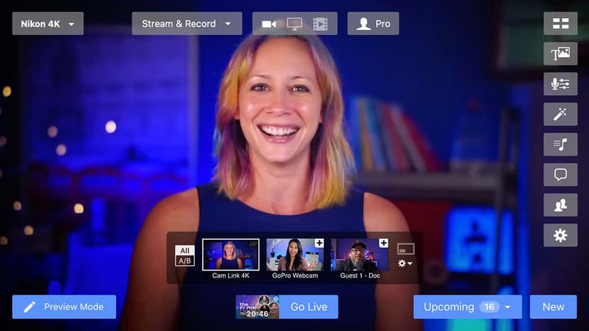 Ecamm Live preview