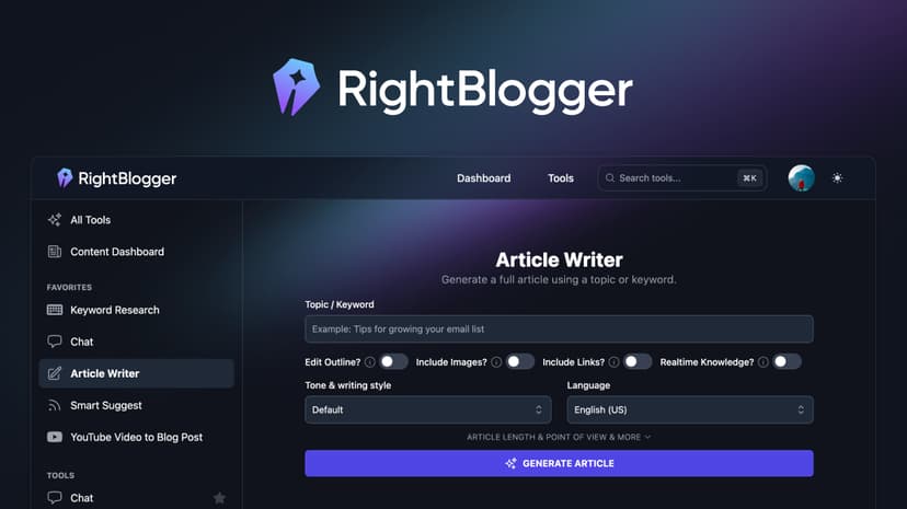 RightBlogger preview