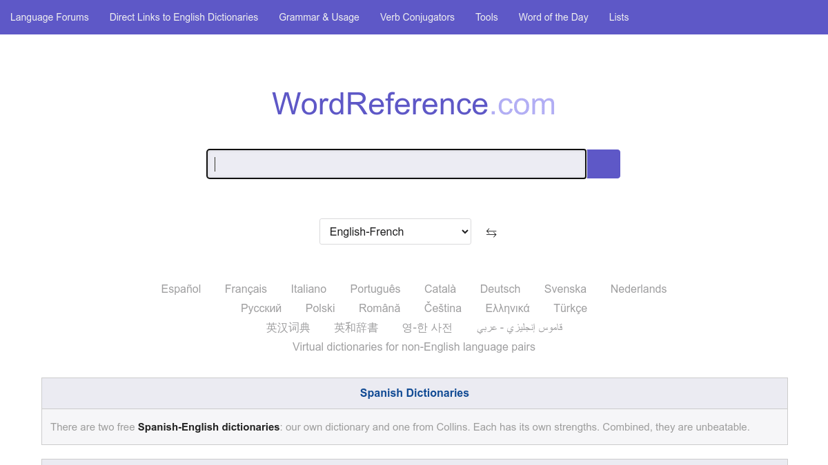 WordReference preview