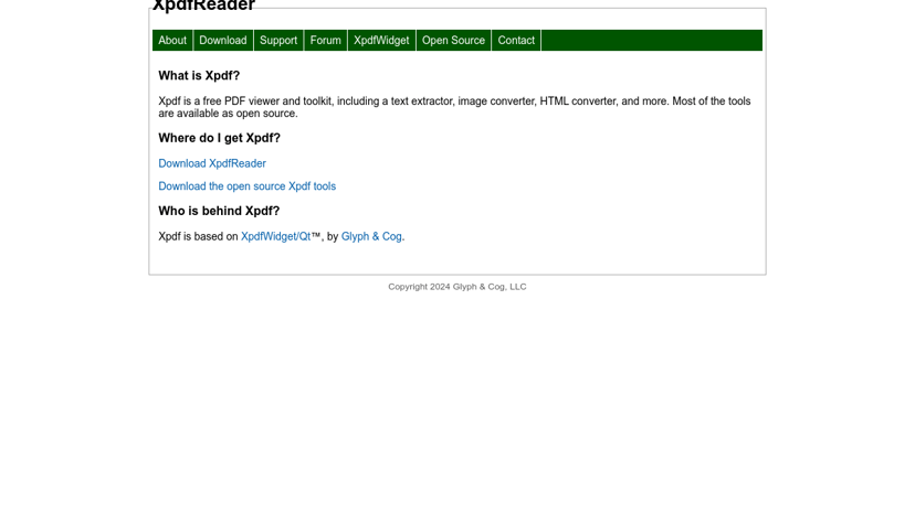 Xpdf preview