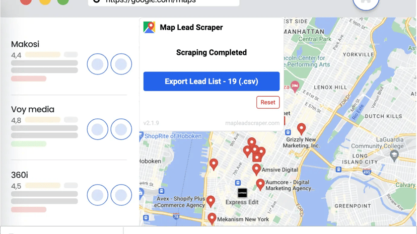Map Lead Scraper preview