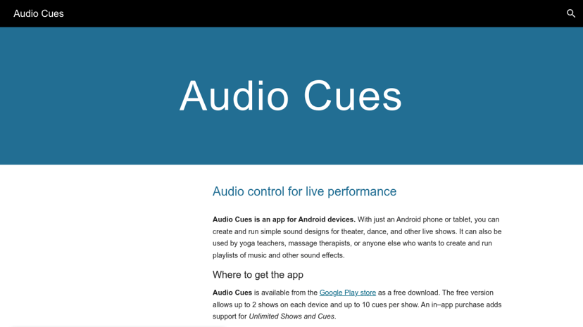 Audio Cues preview
