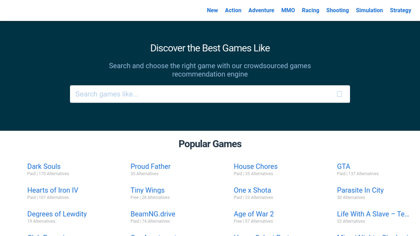 Moregameslike preview