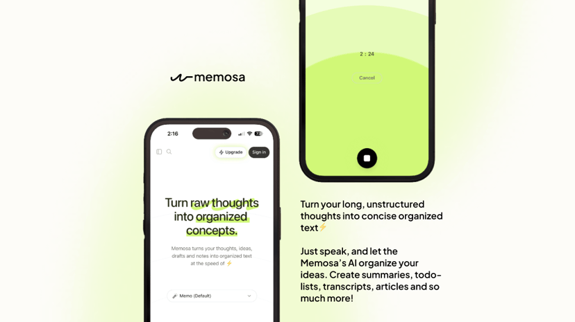 Memosa preview
