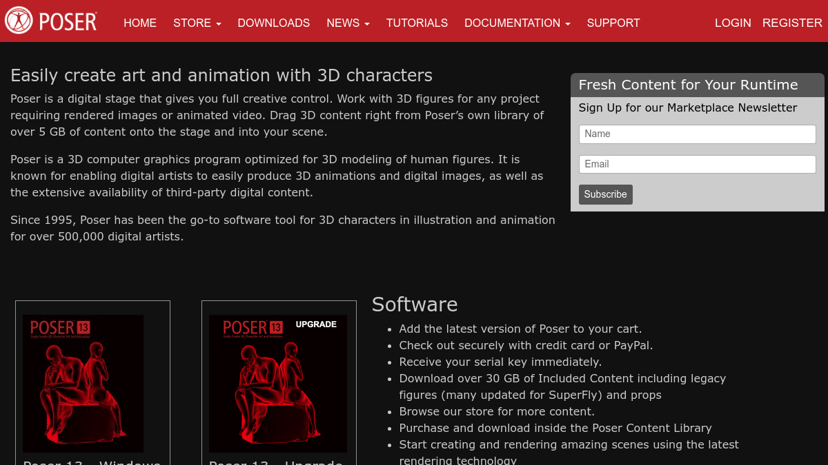 Poser preview