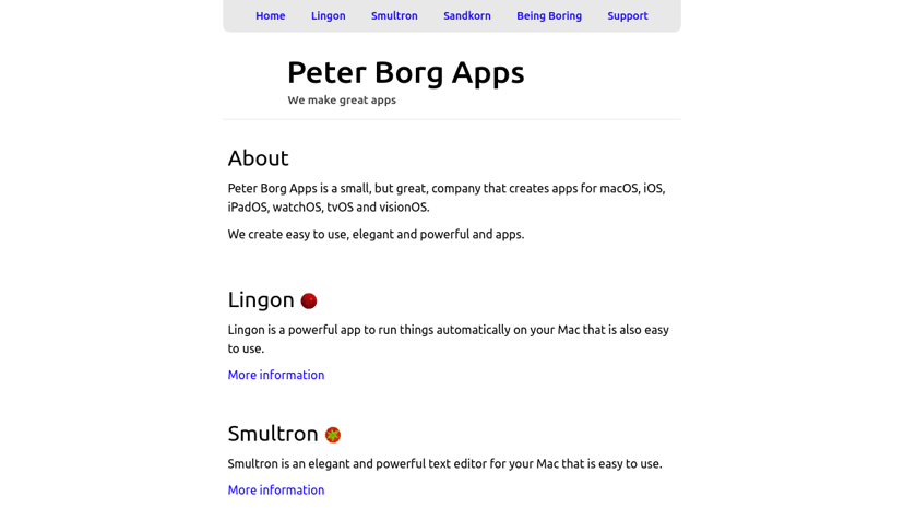 Peter Borg Apps preview