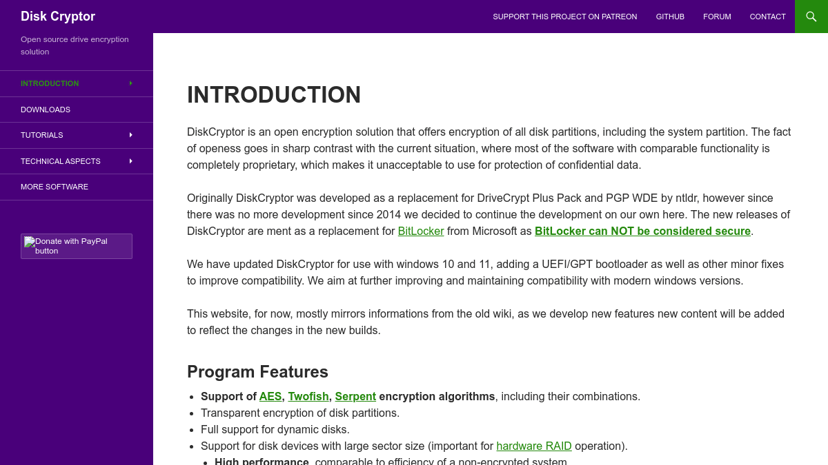 DiskCryptor preview