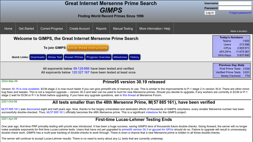 GIMPS preview