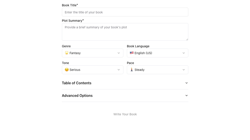 AI Book Generator preview